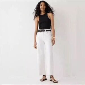 J Crew Slim Wide Jeans Womens Size 27 Petite White